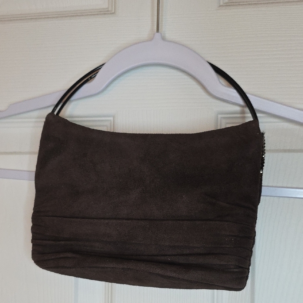 Daniel SWAROVSKI Elegant Brown Suede Women's Bag, Brand New